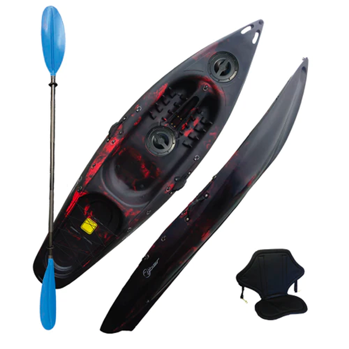 Deluxe_Sit-On-Top_Kayak_Black-Red