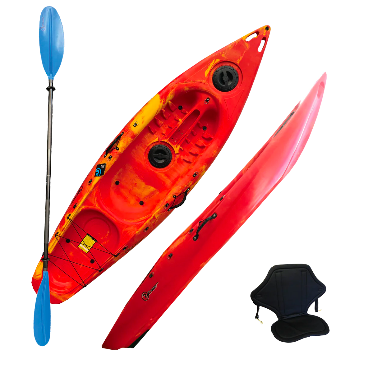 Deluxe_Sit-On-Top_Kayak_Red-Yellow-Excel