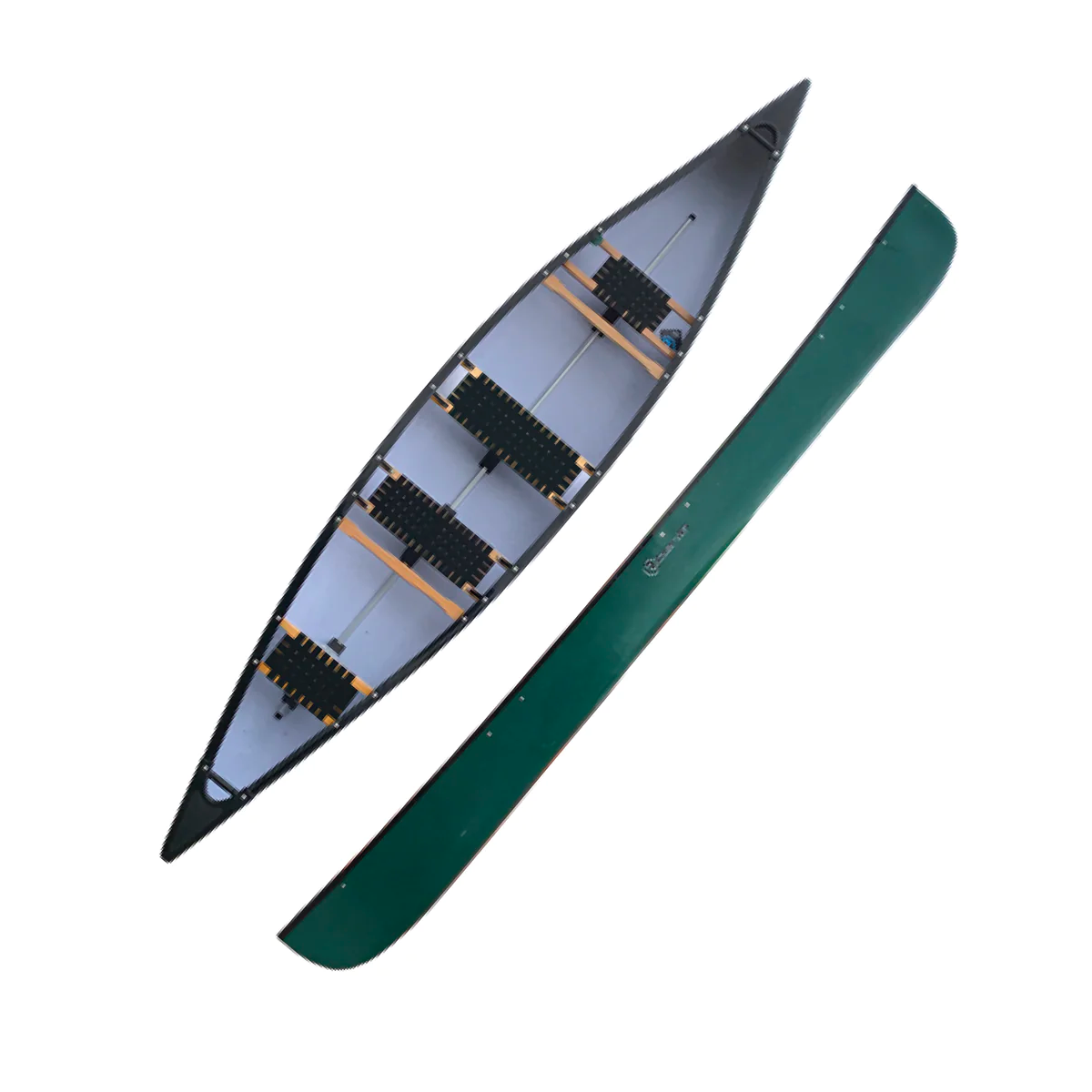 Riber_16-Four-Seat-Open-Canoe_Green