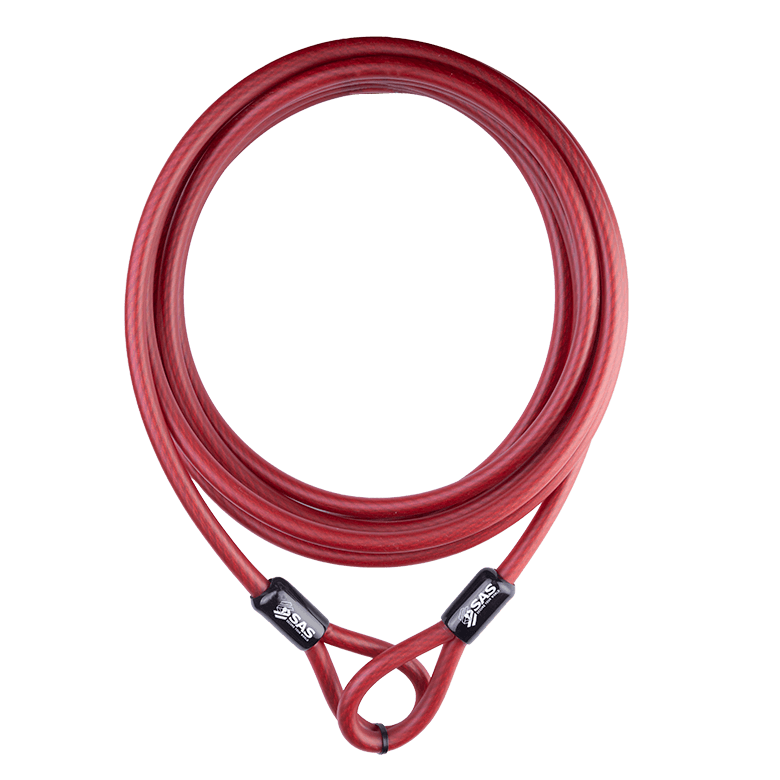 SAS 12mm Steel Braided Security Cable – Double Loop