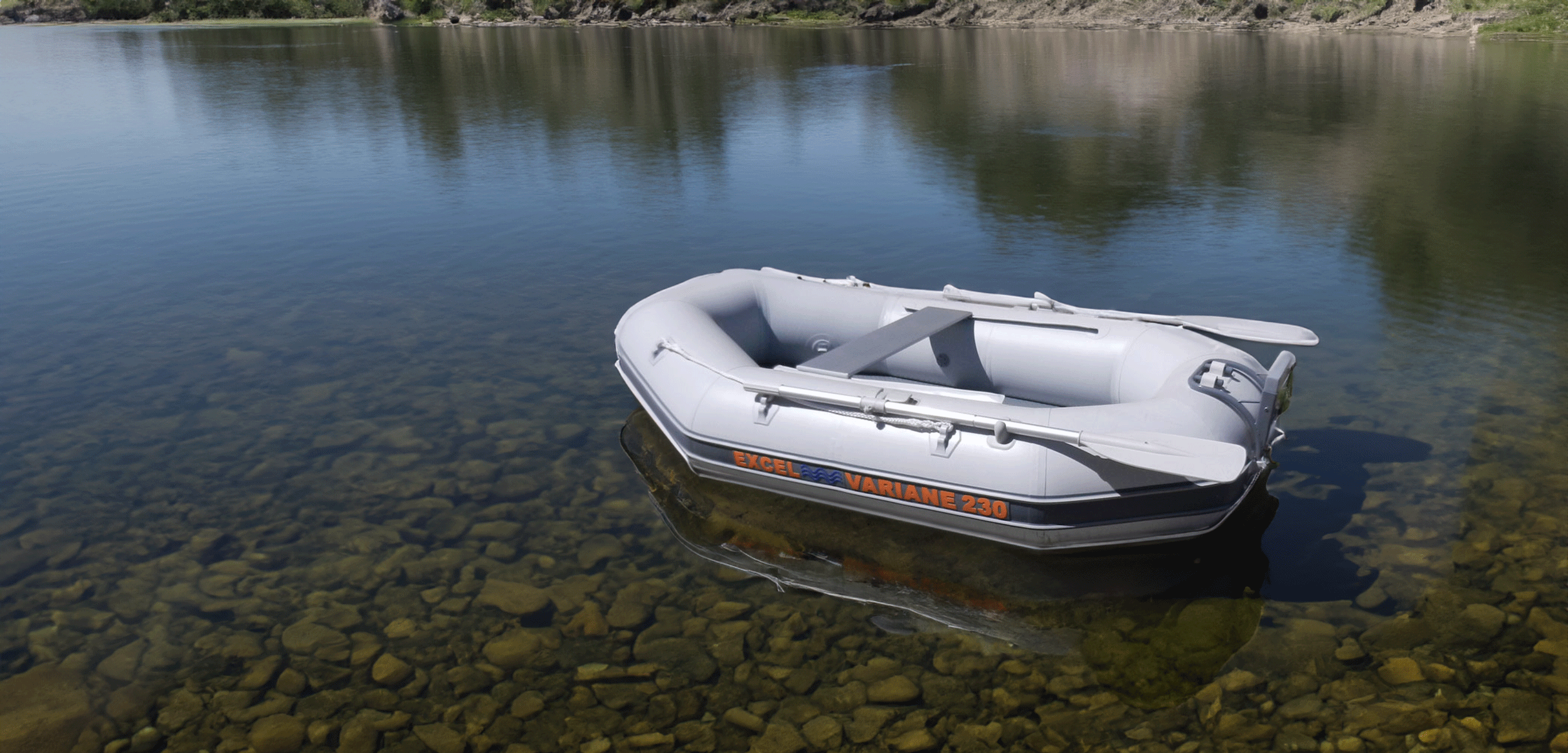 Excel Variane Collection Inflatable Boats on Water